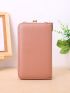 Women's Small Crossbody Wallet, Multi Zippers Metal Decor Shoulder Bag For Phone, Portable Handbag