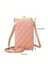 Women's Small Crossbody Wallet, Multi Zippers Metal Decor Shoulder Bag For Phone, Portable Handbag