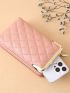Women's Small Crossbody Wallet, Multi Zippers Metal Decor Shoulder Bag For Phone, Portable Handbag