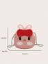 Cute Small Crossbody Bag Cartoon Shape Bag Ladies Pu Shoulder Bag