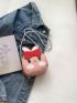Cute Small Crossbody Bag Cartoon Shape Bag Ladies Pu Shoulder Bag