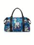 Tropical Print Duffel Bag