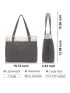 Women Laptop Tote Bag with 15.6 Inch Computer Compartment Zipper Pockets Large Capacity Canvas Shoulder Handbag Purse