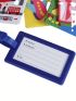 Silicone Luggage Tag Letter & Airplane Pattern For Travel