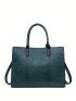 Minimalist Top Handle Bag Double Handle Green