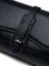 Genuine Leather Square Bag Litchi & Crocodile Embossed Flap
