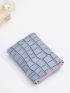 Crocodile Embossed Small Wallet Baby Blue Fashionable Tri-Fold