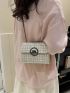 Mini Square Bag Plaid Pattern Flap Chain