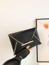 Medium Envelope Bag Geometric Embossed Metallic Funky