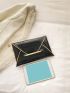 Medium Envelope Bag Geometric Embossed Metallic Funky