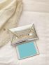 Medium Envelope Bag Geometric Embossed Metallic Funky