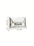 Medium Envelope Bag Geometric Embossed Metallic Funky