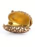 Mini Box Bag Rhinestone Decor Gold Funky For Party, Perfect Bride Purse For Wedding, Prom & Party Events