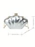 Mini Dome Bag Crocodile Embossed Metallic PU Funky