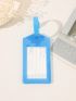 Airplane Pattern Blue Luggage Tag For Travel