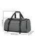 Large Fashion Travel Bag Release Buckle Decor Zipper
