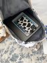 Butterfly Pattern Classic Backpack Adjustable Strap With Bag Charm