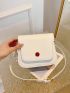 Mini Square Bag Adjustable Strap Flap PU