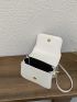 Mini Square Bag Adjustable Strap Flap PU