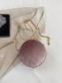 Fashionable Sparkling Ring Handbag Round Ball Personalized Women's Bag