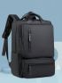 Oversized Classic Backpack Solid Color Waterproof For Men