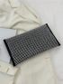 Medium Envelope Bag Rhinestone & Heart Decor