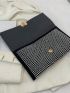 Medium Envelope Bag Rhinestone & Heart Decor