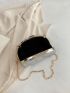 Mini Box Bag Crocodile Embossed Chain Strap Funky Style