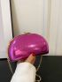 Mini Box Bag Crocodile Embossed Chain Strap Funky Style