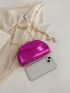 Mini Box Bag Crocodile Embossed Chain Strap Funky Style