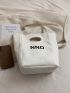 Fashion Style Tote Bag Double Handle Letter Print