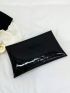 Medium Envelope Bag Stitch Design Metal Decor