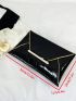 Medium Envelope Bag Stitch Design Metal Decor