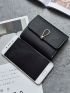 New Youth Fashion Pu Triple Fold Multi Card Folding Portable Short Wallet