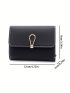New Youth Fashion Pu Triple Fold Multi Card Folding Portable Short Wallet
