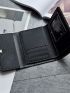 New Youth Fashion Pu Triple Fold Multi Card Folding Portable Short Wallet