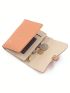 Pu Fashion All-Match Sweet Flower Personality Buckle Folding Small Wallet