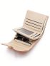 Pu Fashion All-Match Sweet Flower Personality Buckle Folding Small Wallet