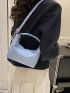 Mini Hobo Bag Baby Blue Minimalist Top Handle For Daily