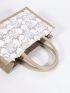 Small Top Handle Bag Sequins Decor For Daily
