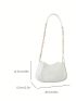 Small Hobo Bag White Fashionable Chain Strap