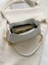 Small Hobo Bag White Fashionable Chain Strap