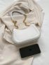 Small Hobo Bag White Fashionable Chain Strap