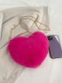 Heart Design Novelty Bag Funky Chain Pink