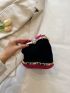 Mini Rhinestone Detail Heart Design Chain Box Bag Glamorous