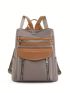 Medium Classic Backpack Two Tone Zip Front