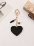 Love Heart Keychain Full Rhinestone Alloy Key Ring Women Handbag Pendant Creative Key Chain