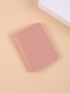 Fashion Daily Commuting Color Pu Simple Multi-Card Short Wallet