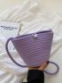 Fashion Woven Straw Shoulder Bag Female Crossbody Messenger Bag For Women Summer Beach Handbag