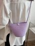 Fashion Woven Straw Shoulder Bag Female Crossbody Messenger Bag For Women Summer Beach Handbag